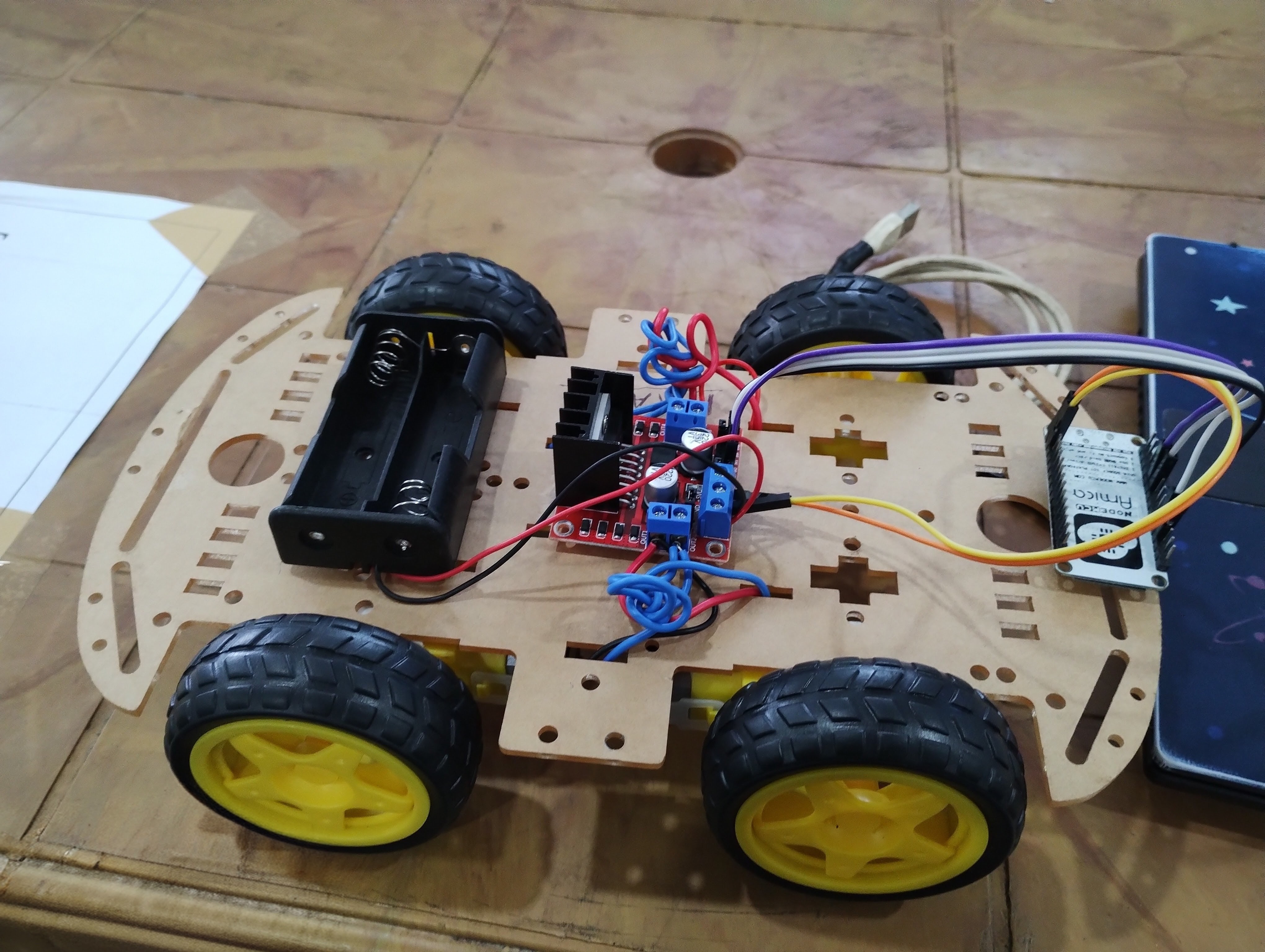 Wi-Fi controlled robot car prototype
